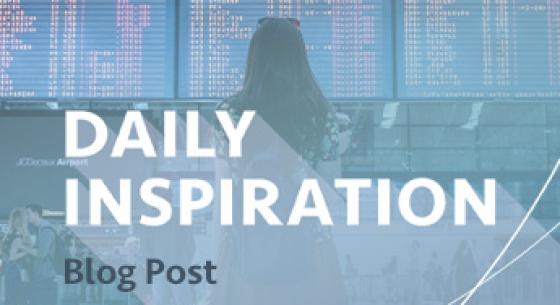 Blog post header reading "daily inspiration"