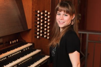 Katelyn Emerson at the organ