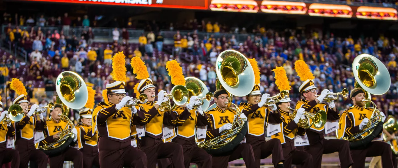 Marching Band in the stadium