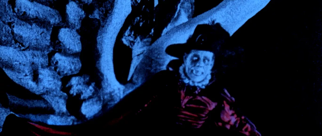 Colorized still of Phantom of the Opera