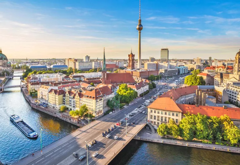 Aerial view of Berlin