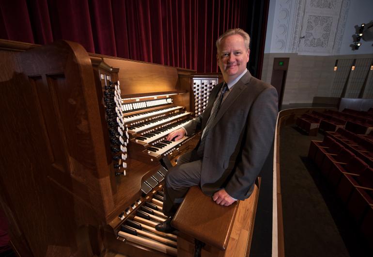 Dean Billmeyer at the organ