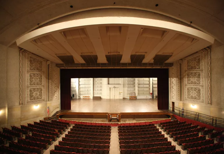 Northrop stage before renovation