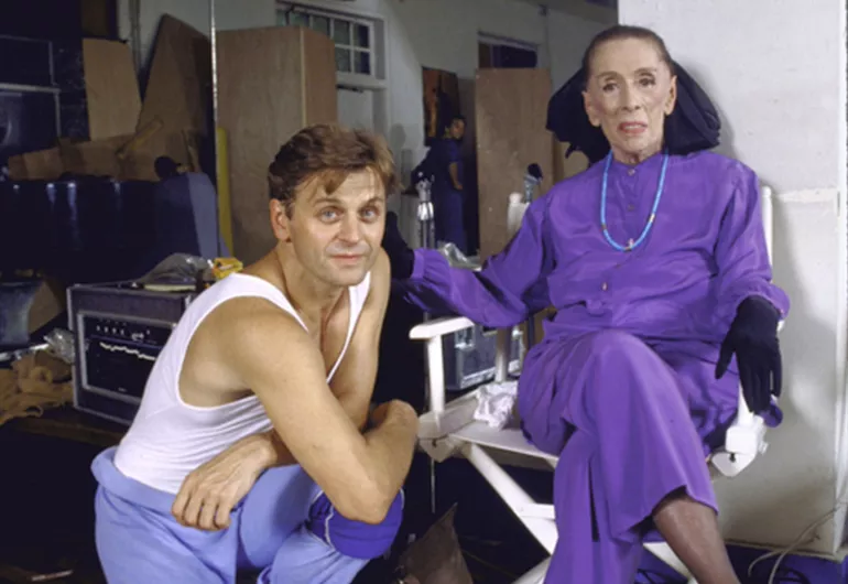 Mikhail Baryshnikov and Martha Graham