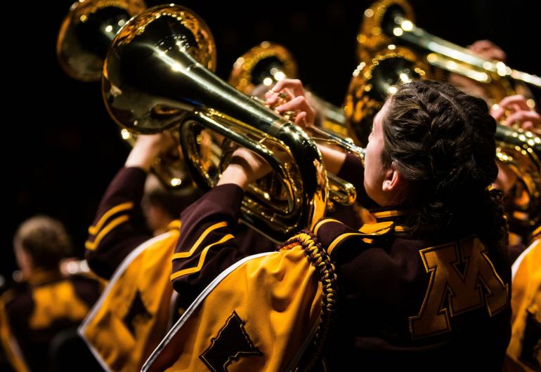 U of M Marching Band event page