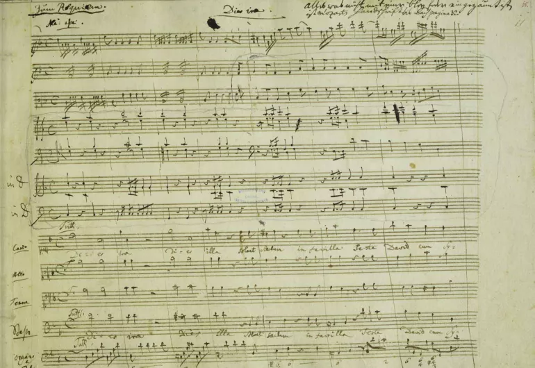 Handwritten sheet music