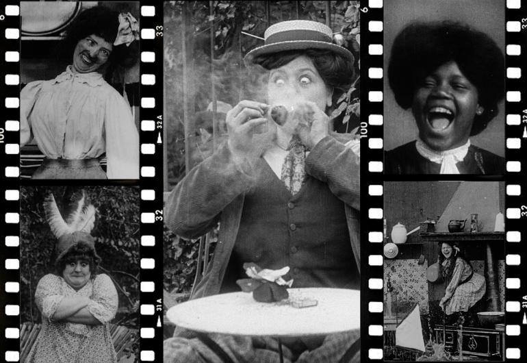 film stills of women from silent movies