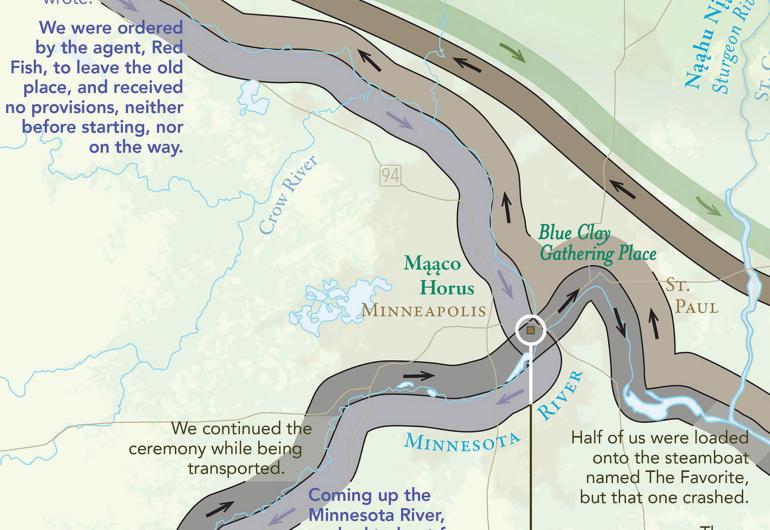 Graphic of a Minneapolis/St. Paul map included in the Land-Grab project.