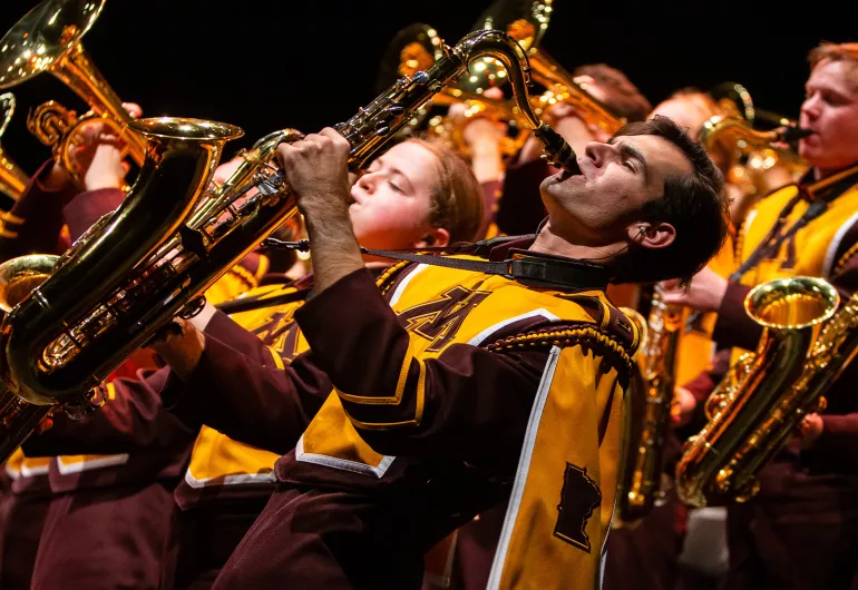 UMN Marching Band Student Matinee event page