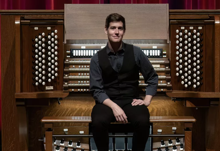 Greg Zelek at the Northrop organ
