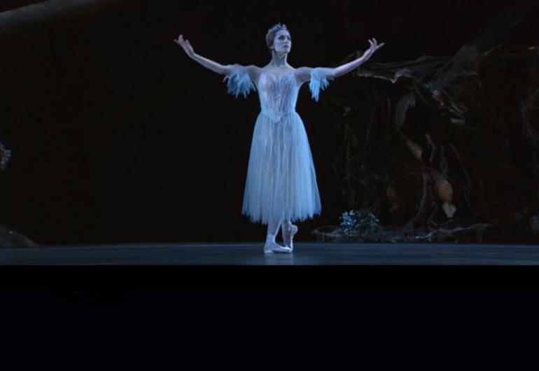 Film still of a dancer from 'Giselle '