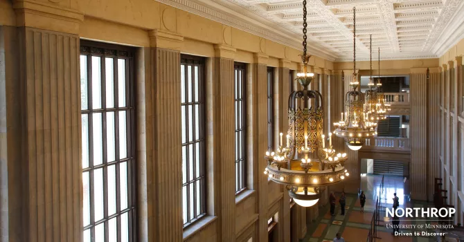 Northrop Memorial Hall Chandeliers