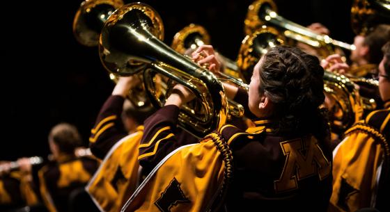U of M Marching Band event page