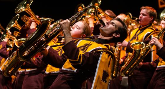 UMN Marching Band Student Matinee event page