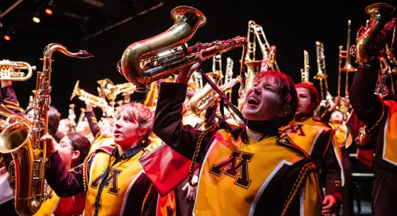 Link, UMN Marching Band student matinee event page