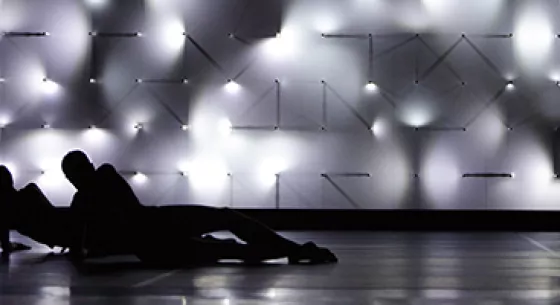 A dancer, dancing.