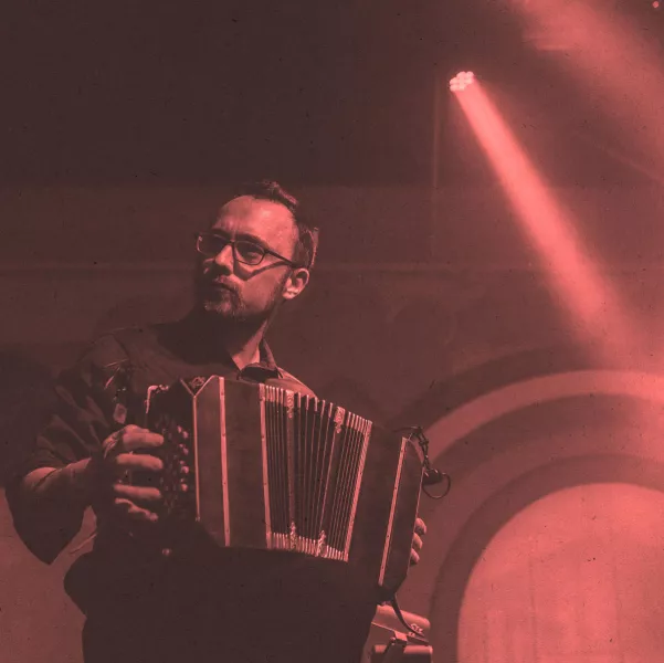 Charles Gorczynski playing the bandoneon