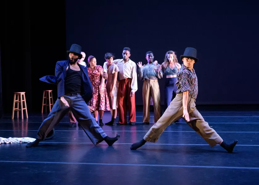 David Roussève/REALITY dancers in Halfway to Dawn