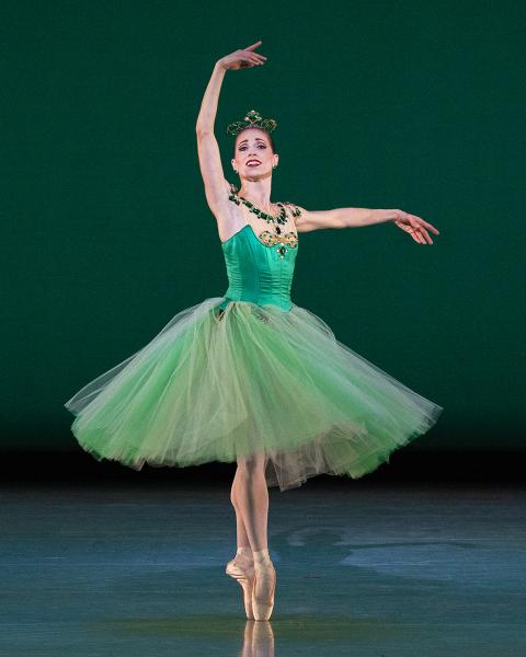 Scene from Emeralds with Katherine Lawrence of Ballet West