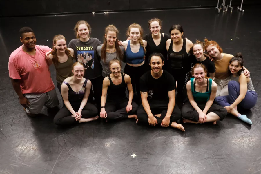 Master class group at Barker Center