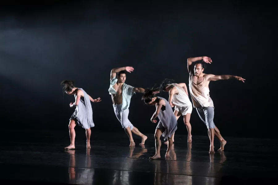 Members of Black Grace performed during a student matinee on Nov 7