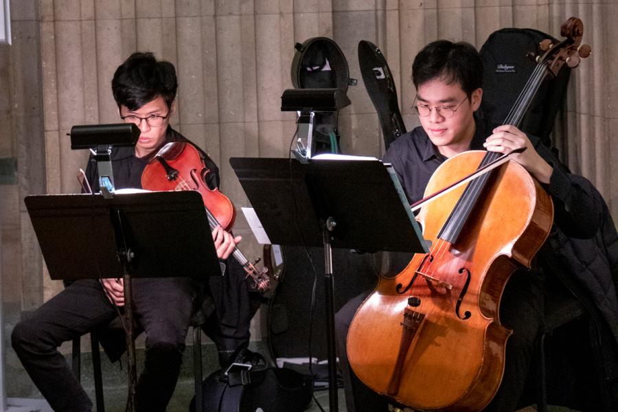 Hocheol Shin, cello and Hsu Yu-Chia, violin