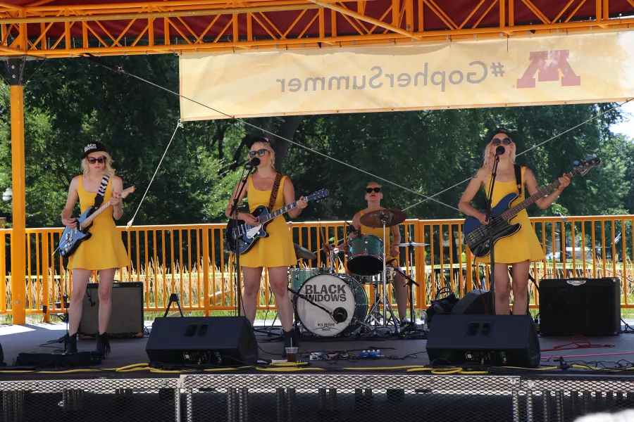 Black Widows on stage Aug 7
