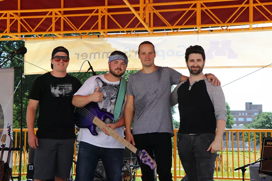 Final bow, Michael Frahm, Adam Couch, Dave Sandersfeld, and Scott Berman
