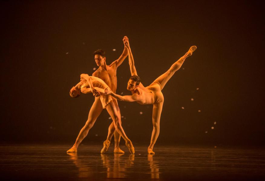 The Joffey Ballet in Fool's Paradise Victoria Jaiani, Temur Suluashvili, Rory Hohenstein