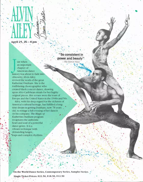 Northrop poster for Alvin Ailey American Dance Theater in 1988