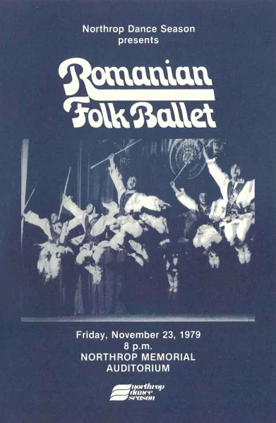 1979 poster for Romanian Folk Ballet at Northrop