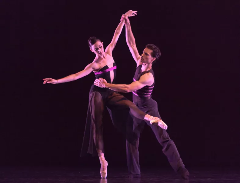 Danielle Rowe and Simon Ball in Rush. Photo © Amitava Sarkar.