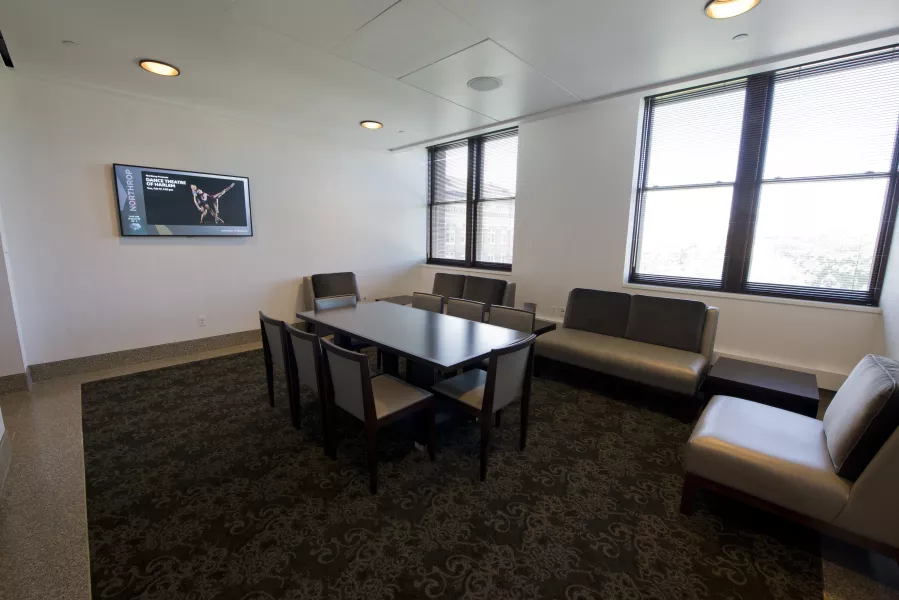 Window view of lounge
